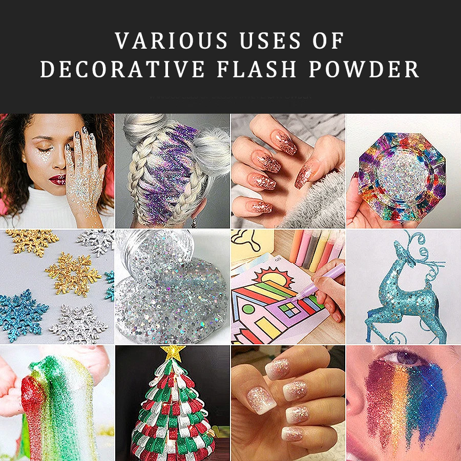 High Quality Fine Holographic Polyester Loose Fine Rainbow Glitter