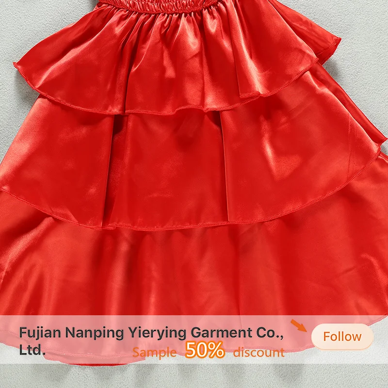 Оптовая продажа, Европейское многослойное платье для девочек, детское винтажное платье на лето, детское платье