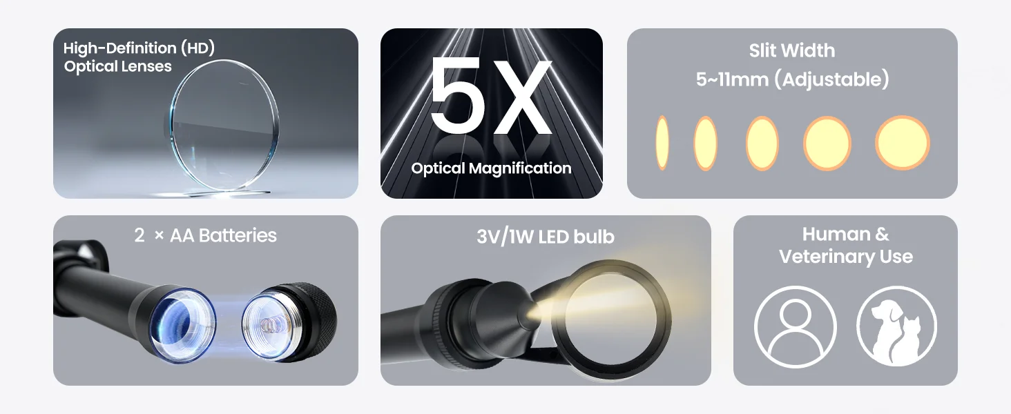Handheld Slit Lamp Microscope Handheld LED Slit Lamp S-150 Available For Infants/Pets