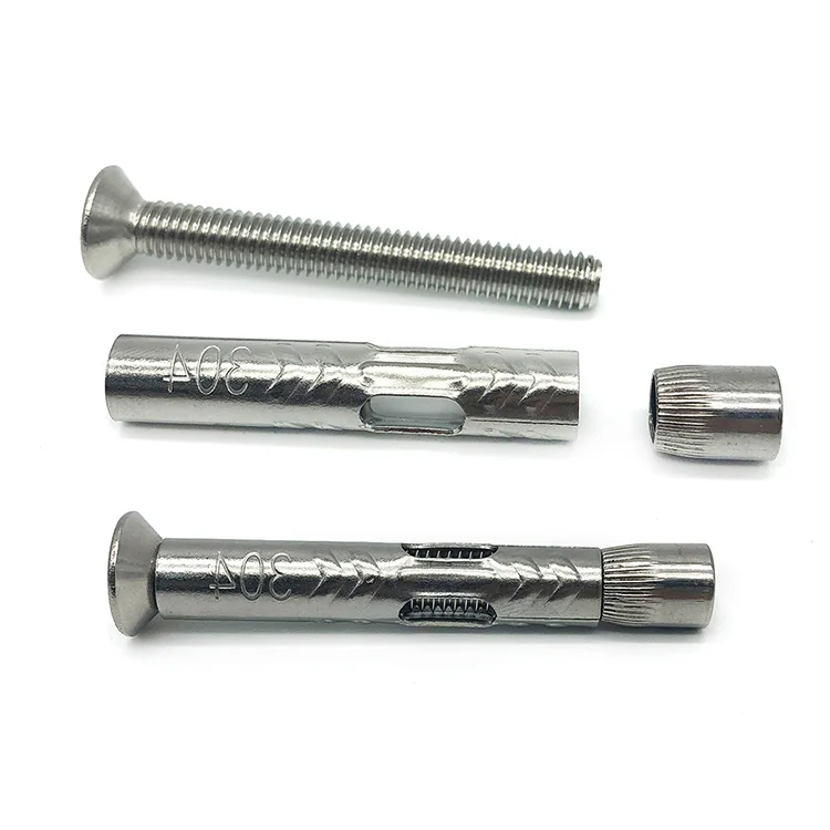 Stainless Steel Galvanized Custom 16Mm 20Mm M3 M5 M6 M10 M12 Expansion Wedge Anchor Bolt For Concrete