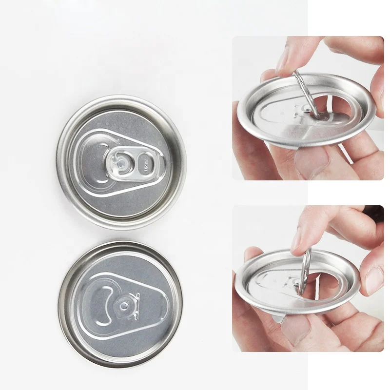 202# Easy Open Ends Tin Lids Ring-pull Lid Self Seal Cap - Buy Ring ...