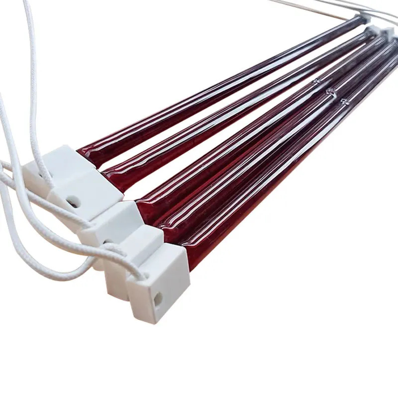 Наполовину покрытый белый Рубин нагревательная трубка инфракрасная Вольфрамовая проволока кварцевая электрическая лампа для печатной машины