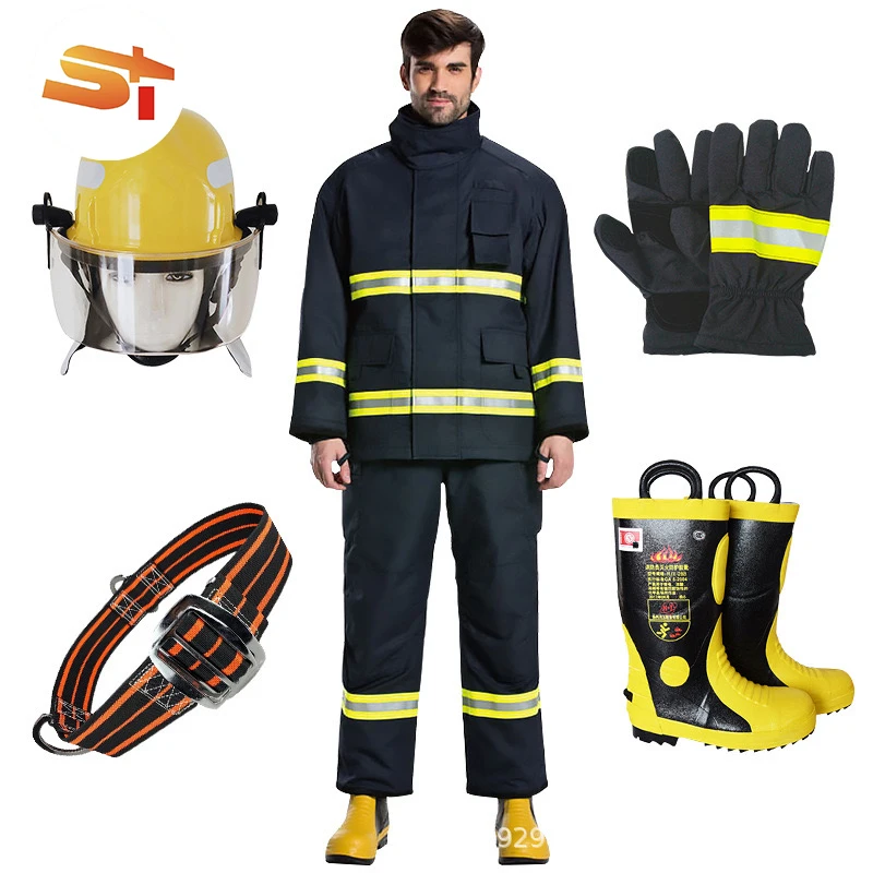 Set Resistant Fireman Used Protective Men Bristol Insulation Order Proximity 469 Show Suit Scba Workers Fire Suit Firefighter