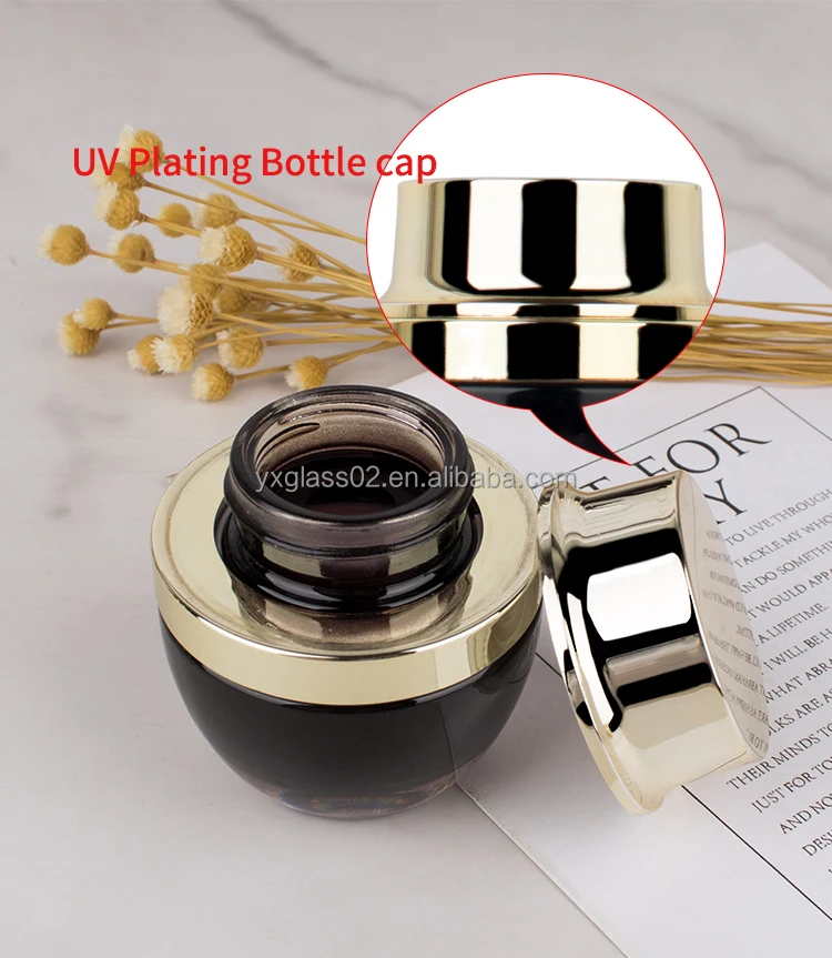 oil dropper bottle flask with gold dropper matte black cosmetic bottle packaging skincare packaging full set luxury manufacture