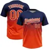 Navy Blue and Orange