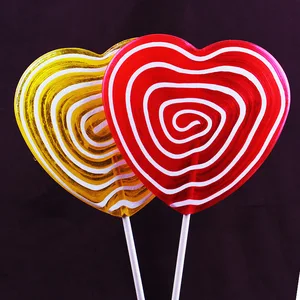 200g Transparent Heart-Shaped Japanese Wave Board Lollipops Various Fruity Flavors Hard Candy Casual Snacks Wholesale