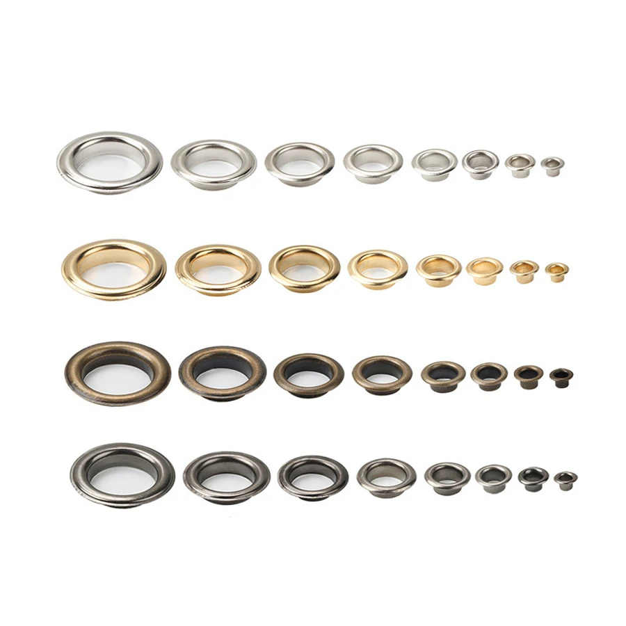 Custom Size Garment Eyelets Metal Eyelets Grommet Eyelet for Clothing Shoes Bags