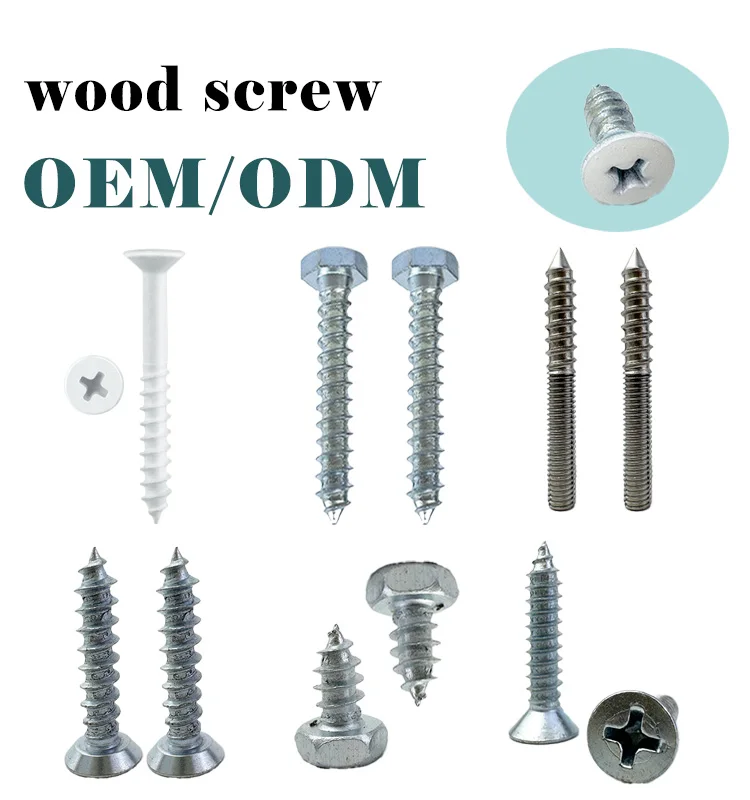 8x100 Bulk Self-Tapping Wood Screws Solar Tile Hook Butterfly Wood Screws in Stainless Steel Durable and Weather Resistant manufacture