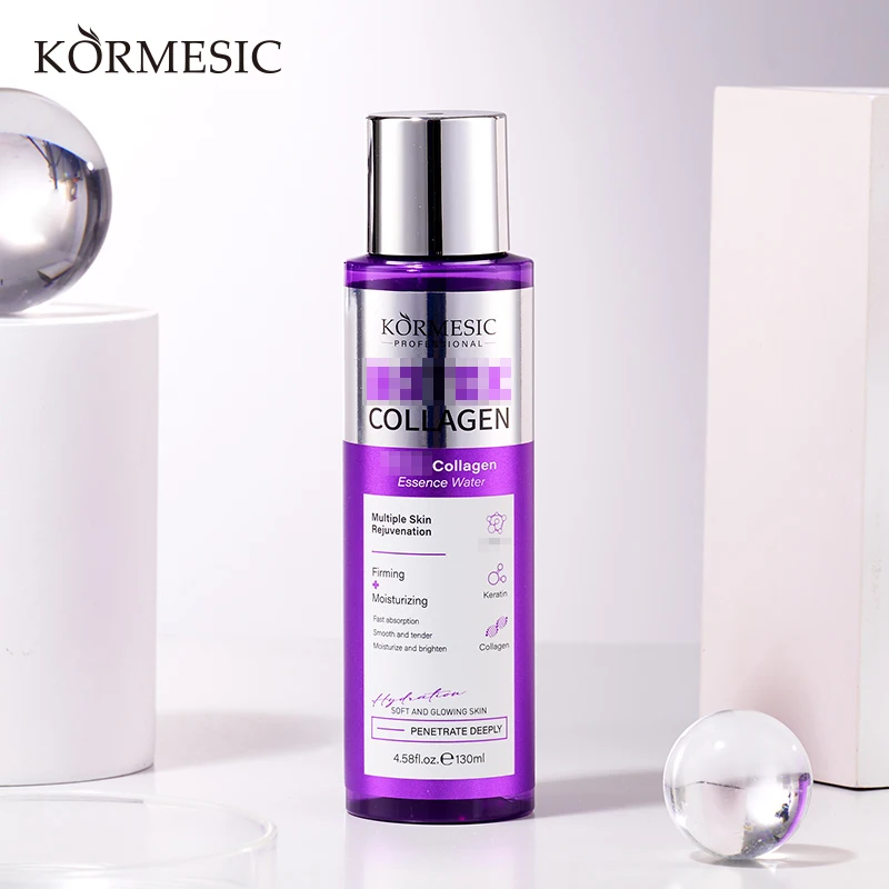 KORMESIC Private Label Custom OEM Wholesale 130ml Firming Brightening Facial Toner Collagen Essence Water