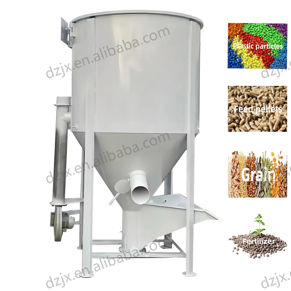 DZJX Pvc & Pu Mixing Machine Vertical Edta Organic Fertilizer Mixer for Mushroom 500 Litres 2 Ton