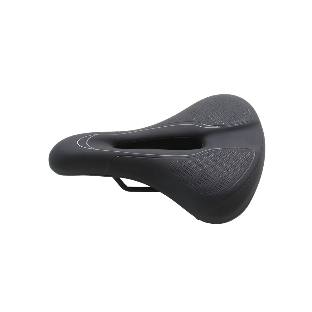 Premium Wide Comfort Built-in Warning Light Ergonomic Foam Padded Bicycle Seat Spring Suspension Ebike Saddle
