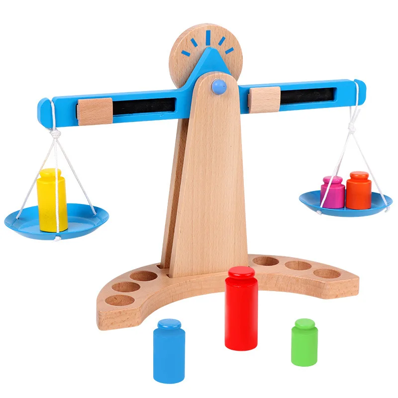 Preschool Educational Toy Wooden Balance Math Montessori Toy for Child 