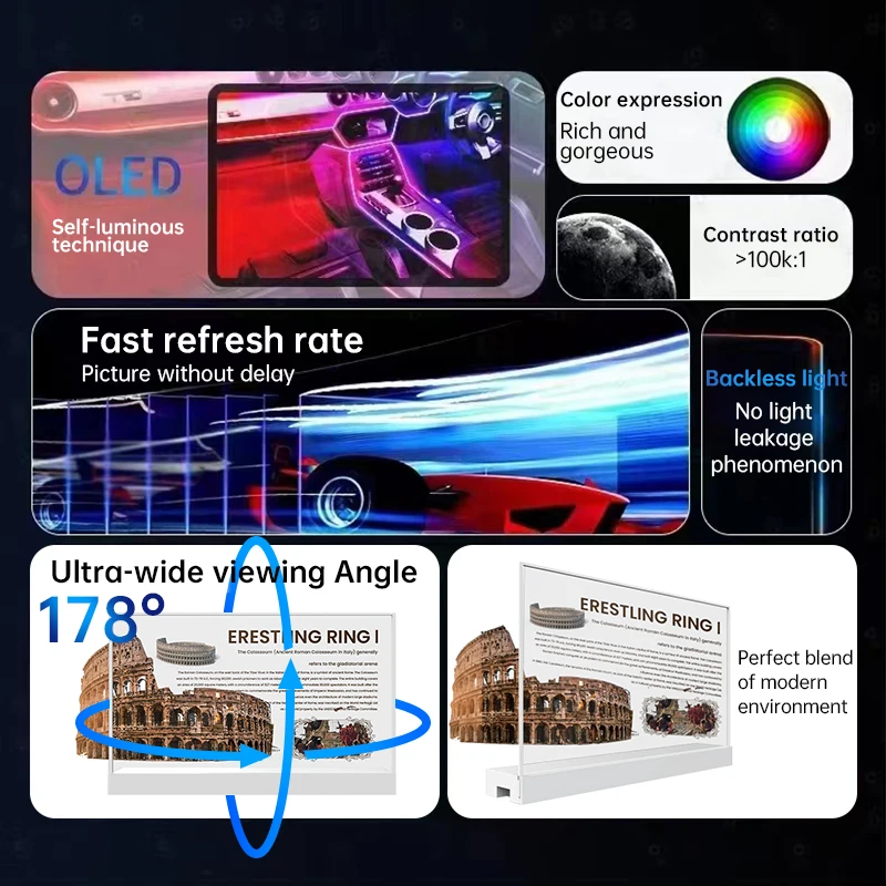 55inch Transparent Touch Screen Digital Signage and Displays