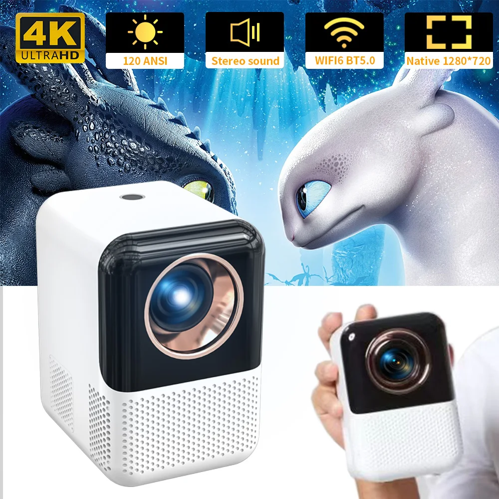 【新品未使用】World Family  Projector 2025 Project 2m Realtek 8822/8723 2.4G/5G Led Projector X10