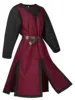 Red bottom and black collar [excluding belt]
