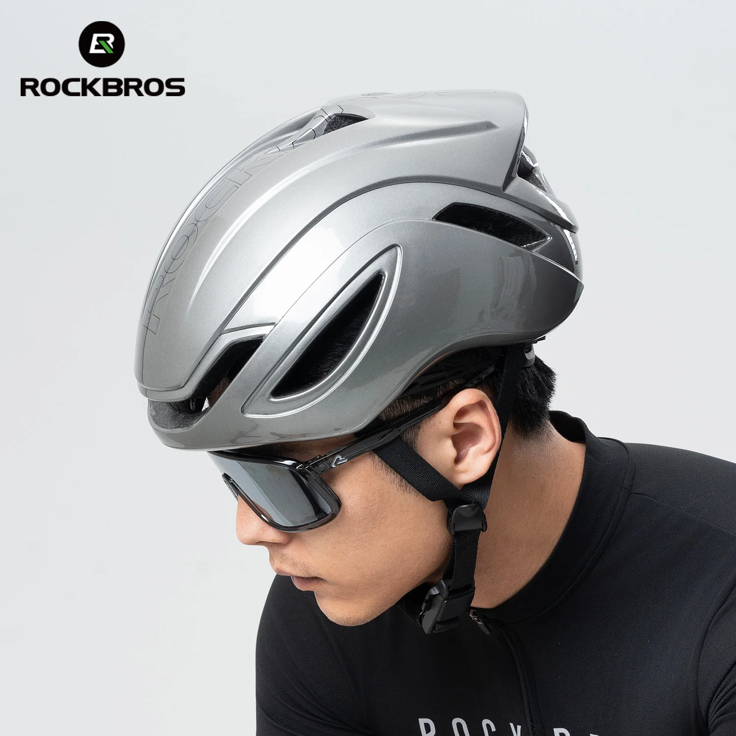 Casco Aero ROCKBROS HC-52C Per Triathlon E TT – Aerodinamico, Regolabile, Viola (Taglia M/L)