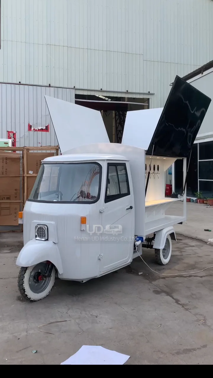 Electric Tap Truck Vintage Mobile Bar Food Truck Tricycle Three Wheels ...