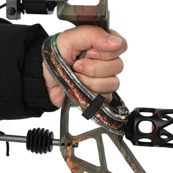 Sangle De Poignet Pour Arc Composé EMagTech – Corde Tressée En Nylon, Longueur Réglable, Compatible Stabilisateur – Noir/rouge – Accessoire De Tir à L'arc