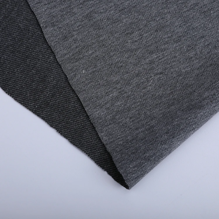 W004-5Cheap оптовая продажа чесаный хлопок Терри Вязать полиэстер спандекс свитер ткани