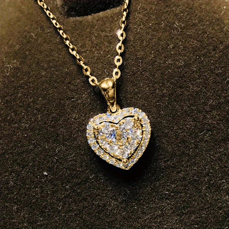 Elegant Valentine's Heart Necklace - 18