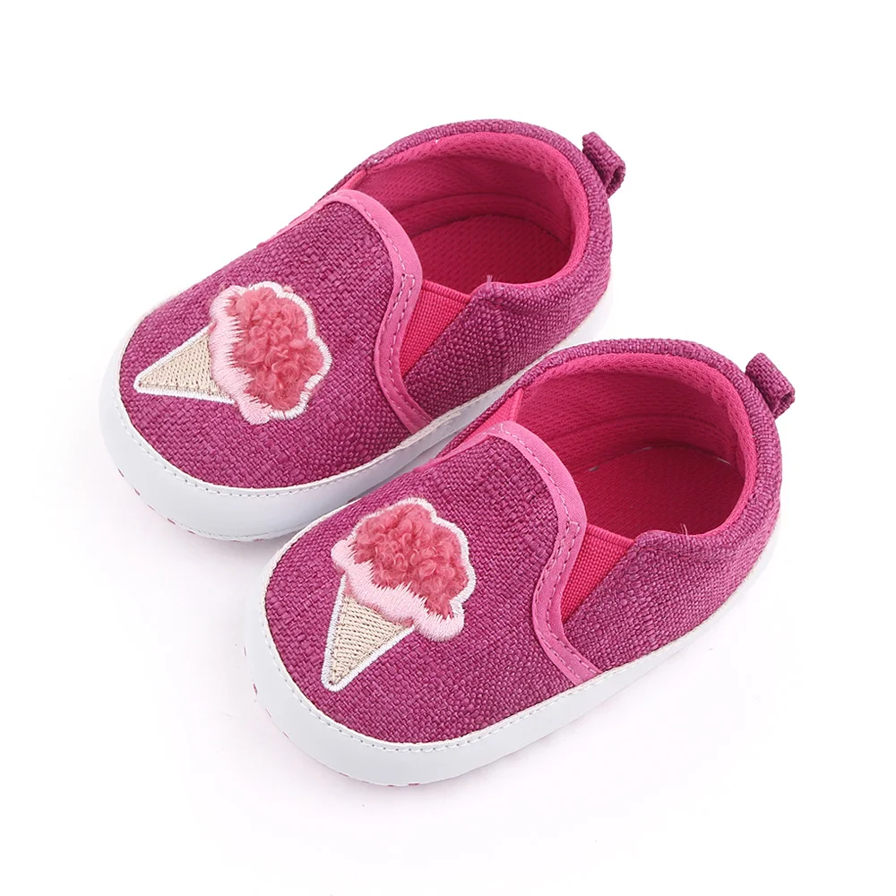 New Baby Shoes Solid Cute Ice Cream Breathable Casual Newborn Baby Toddler Shoes supplier