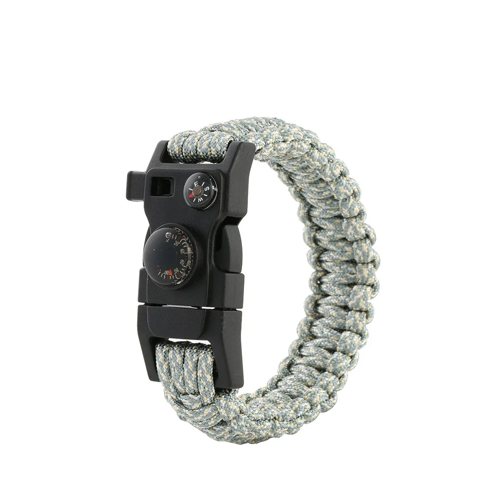 Outdoor Escapel Adjustable Survival Bracelet Camping Wristband With ...