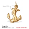 Pj460g double-sided solid gold pendant