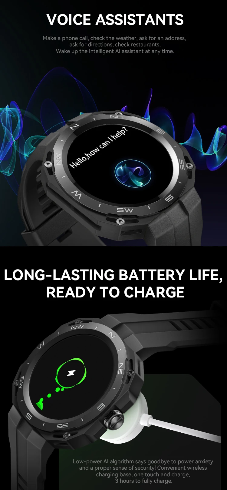 New Reloj Hw3 Cyber Smartwatch Ip67 Step Counting Full Touch Screen Nfc ...