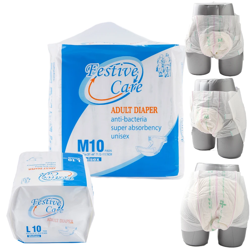 Wholesale High Quality Private Label Diapers Organic Cotton Adult Diaper  Disposable Comfortable Universal Nappies Adult