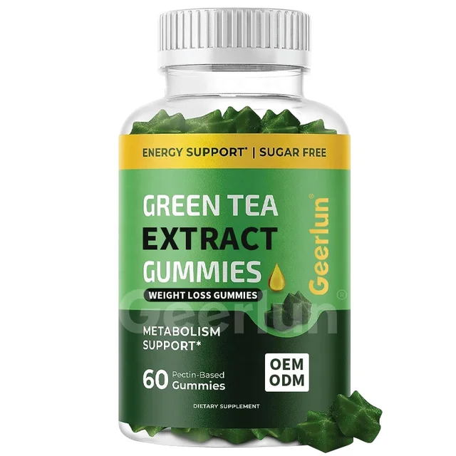 OEM Factory Direct Vegan Green Tea Extract Fat Loss Gummies Diet Sup[port Appetite Suppressant Gummy Supplement