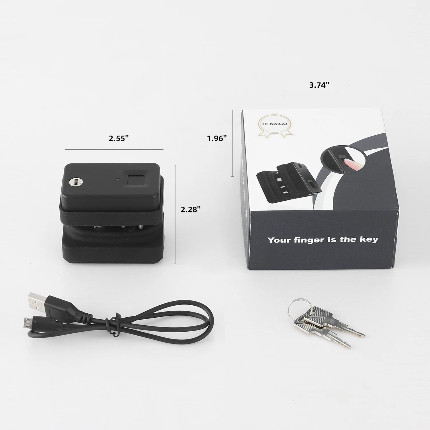 Custom Logo 2023 New Finger Electric Smart Dual Mode Lock Fingerprint