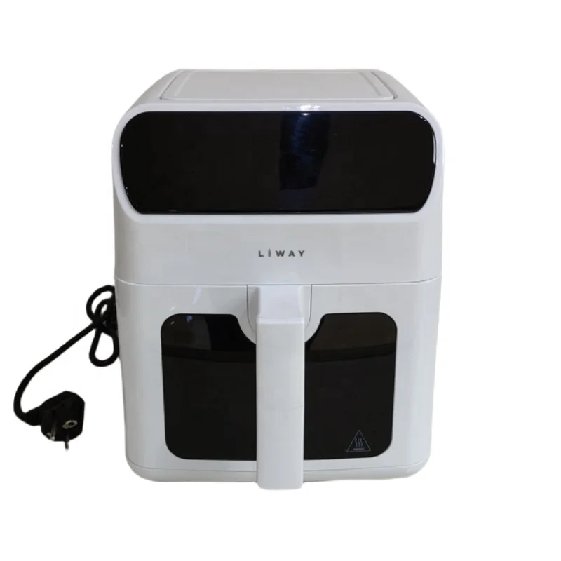 1500W Visible Window Larger Capacity Fritadeira Halogen Blue Toaster Plastic White Baking Cooking air Fryer