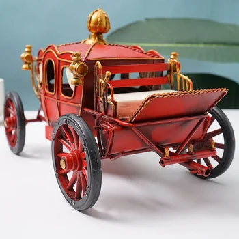 馬車 レトロ クラシック キャリッジ 100% 手作り 鉄板製 モデル 1:12
