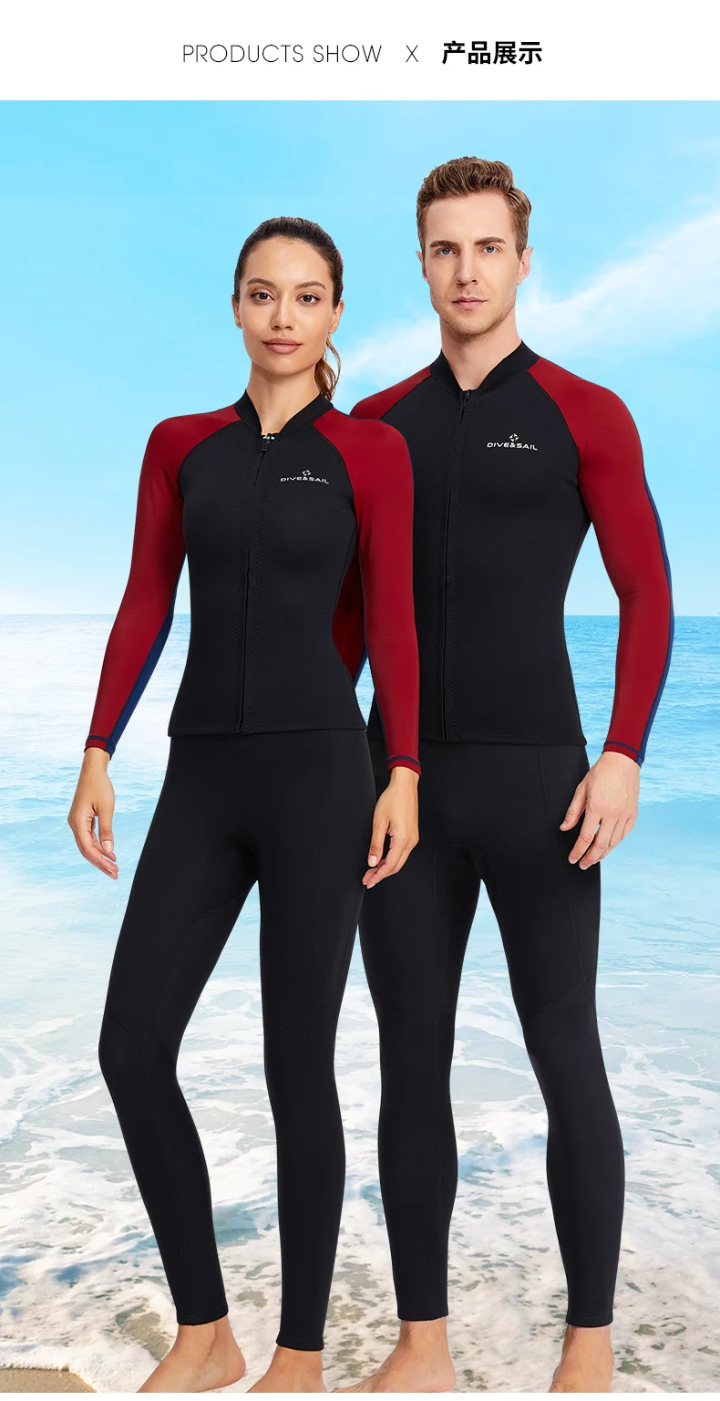Mens Perspective Wetsuit Jacket & Shorts Set Two Piece Wetsuit Set Surf & Swim 