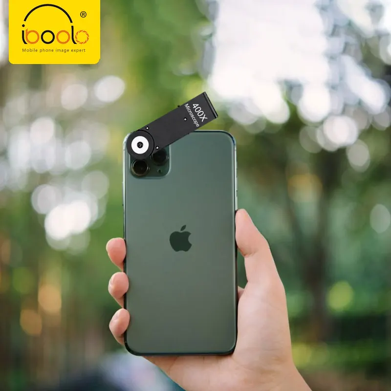 IBOOLO 400X Microscope Magnifier Enhance Your Phone Camera