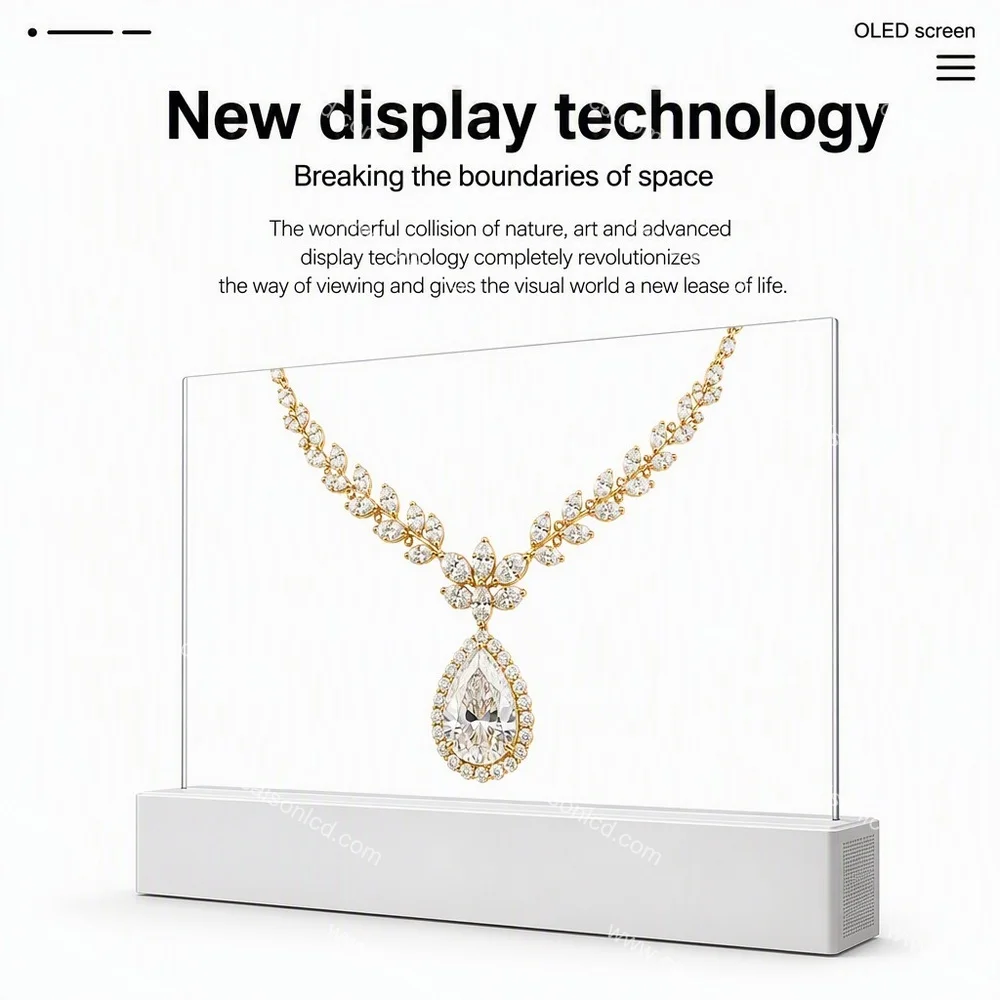 product 30 inch transparent oled screen lw300pxl hrt1 resolution 1366768 touch screens oled transparent digital signage and display752-5