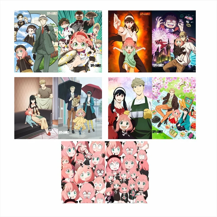 Anime Kawaii A4 Pattern Storage File Folder Pvc Office Paper Document Holder L Shape Document Bag Kids Stationery Gif