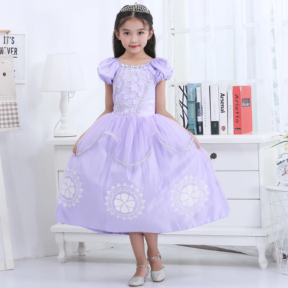 Vestido Princesa Sofia 1-6 anos Infantil