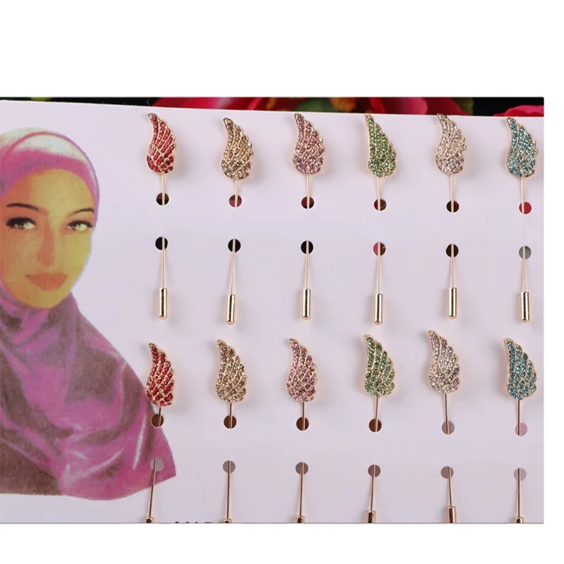 8 PCS Women Brooch Pins Set Flower Pearl Lapel Pin Muslim Hijab