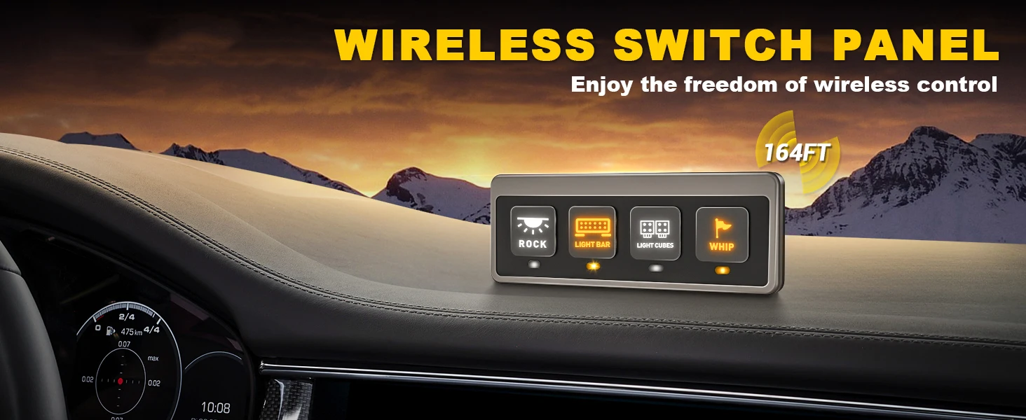6 Gang Wireless Switch Panel - Control Your Offroad Lights