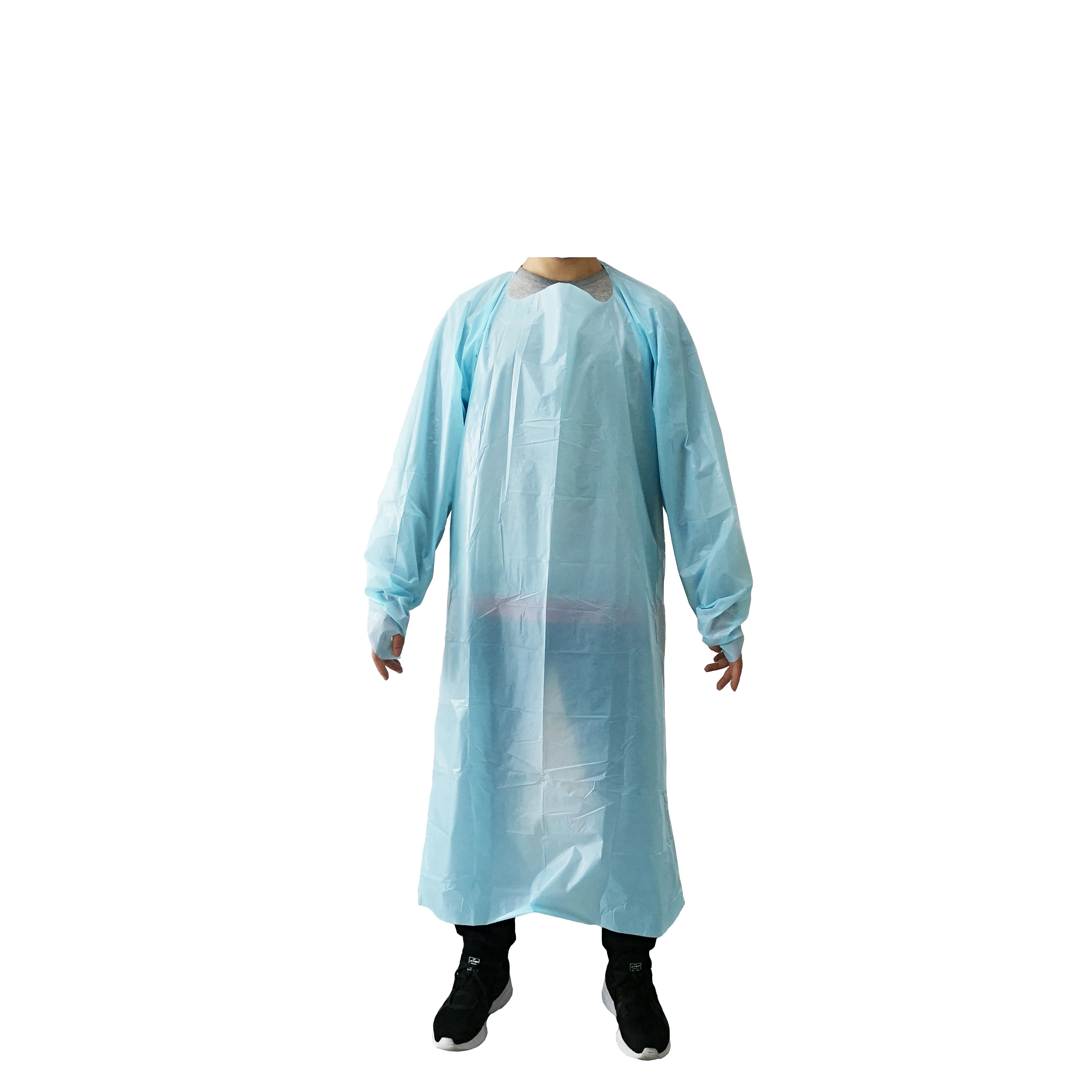laminated disposable gown CPE disposable reinforced gown