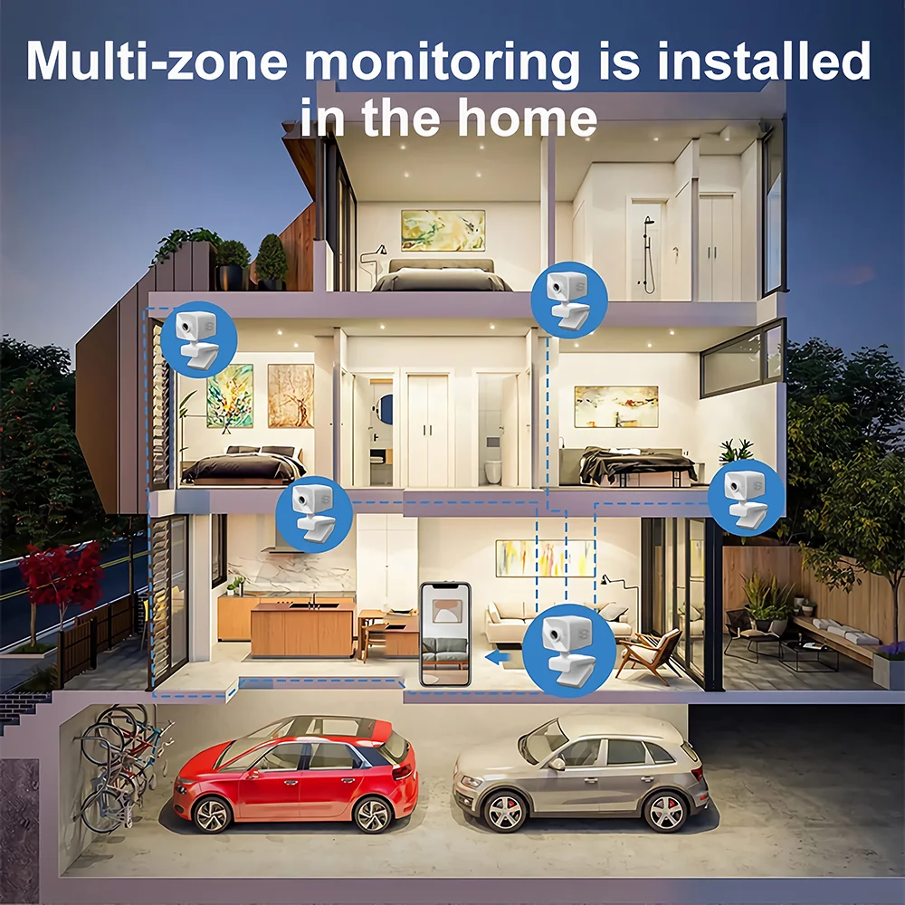 New Arrival  1080P Indoor Camera Home Security Wireless Smart Mini Wifi Camera Webcam Baby Room IP Camera With Night Vision
