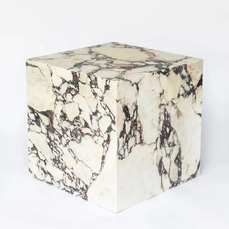 Natural Stone Marble Square Cube Display Pedestal Plinth
