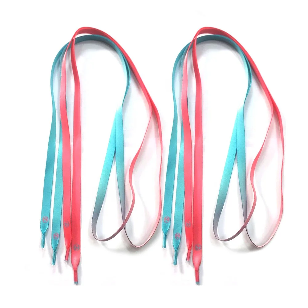 Polyester Shoelace Lanyard Bulk Wide Thick Colorful Heat Transfer