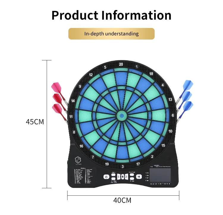 12 Inch Dart Board Electronic Automatic Scoring Dart Target