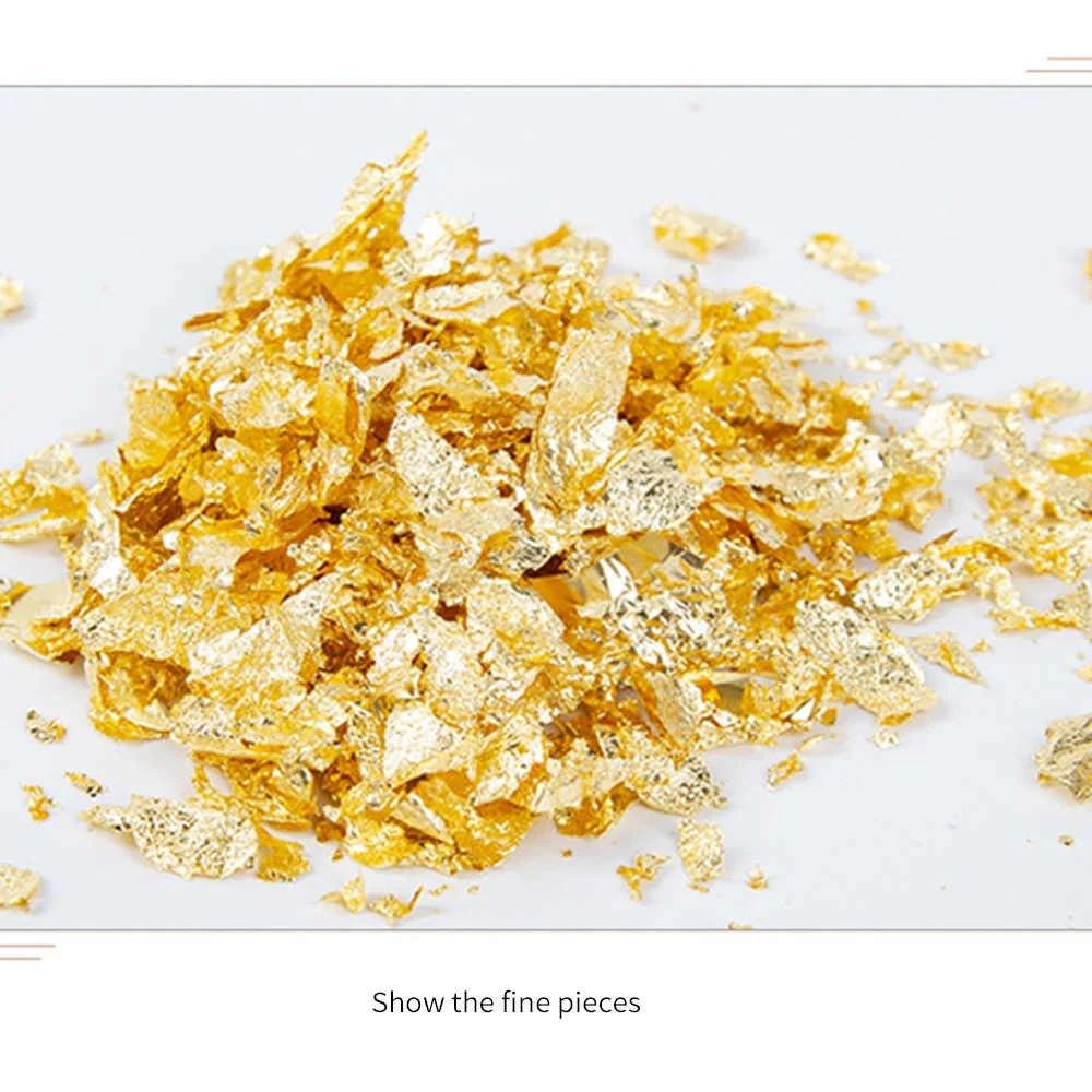 gold flakes gold foil sheets fragments