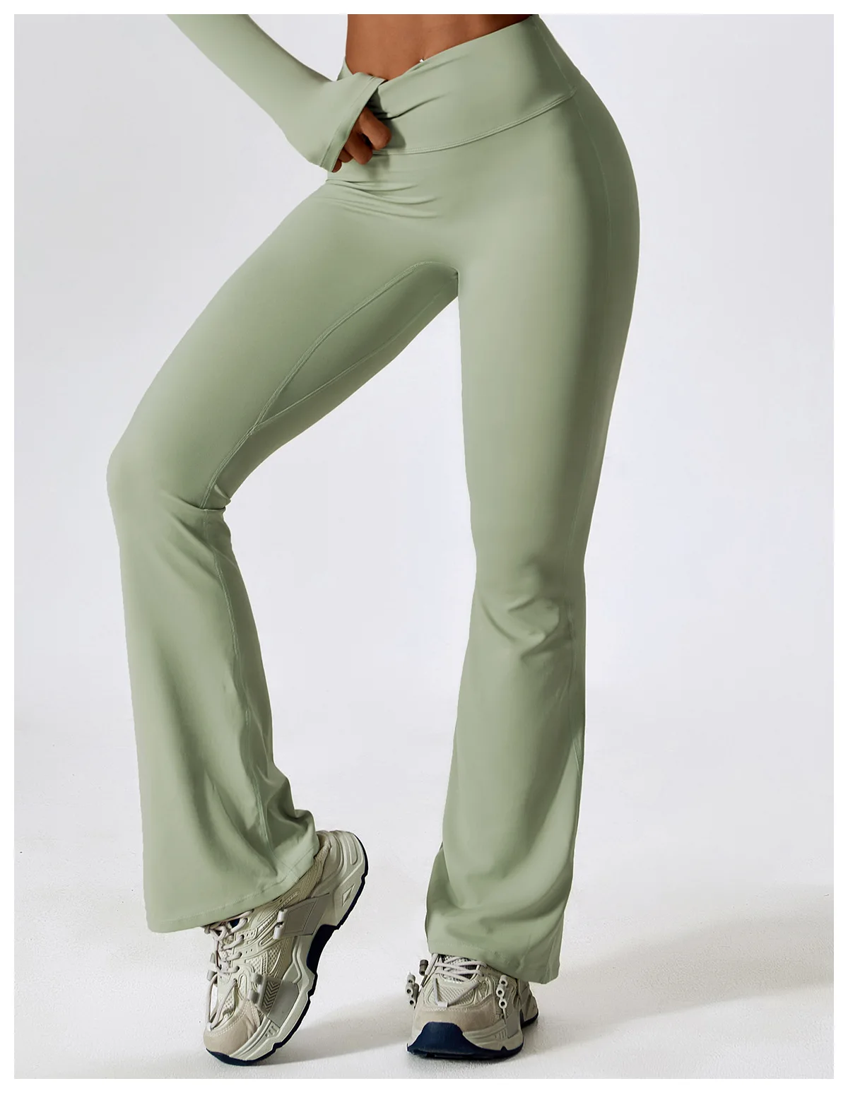 Factory Custom Athletic Clothing Women's Pants High Waist Slim Butt ...