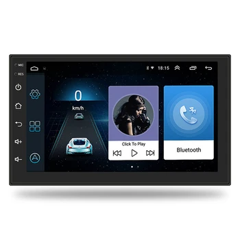Hands free HD camera 2 din 7 plugada android car radio with navigation car dvd player