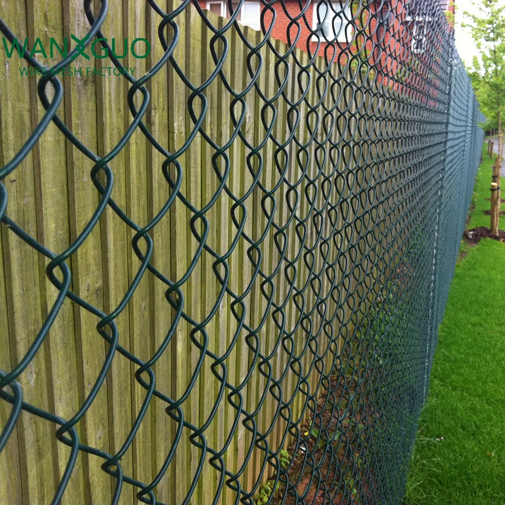 Factory Supply Residential Cyclone PVC Coated Black Used Cheap Chain Link  Fence