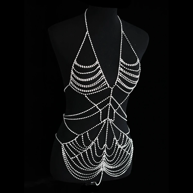 N45 Luxury Body Jewelry Necklace Performance Multi Layers Tassel